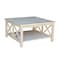 International Concepts Square Hampton  Coffee Table, 34 W, 34 L, 18 in H, Wood, Unfinished OT-70SC2 - alternate 6